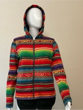 Lauren Ralph Lauren Multicolor Serape Full-Zip Hoodie S